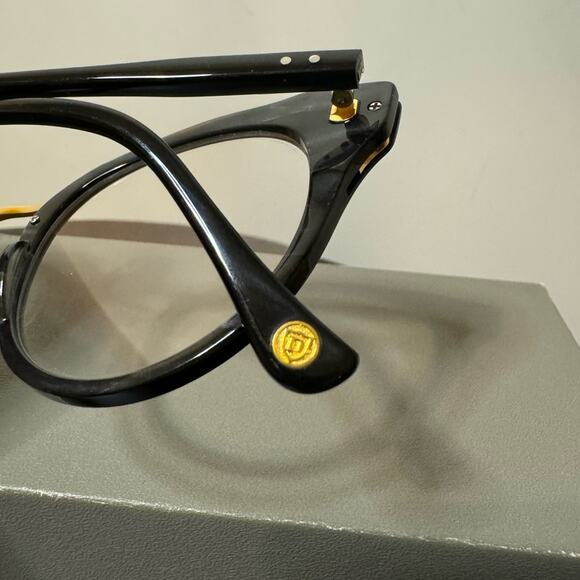 DITA Reckless Black & Gold Round Cateye Eyeglass Frames - Picture 5 of 9